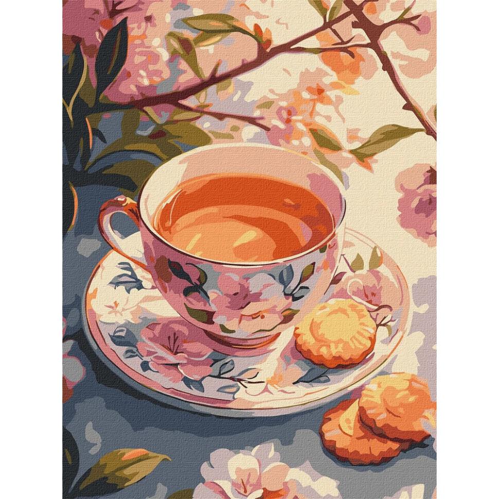 Картина за номерами Ideyka Квітковий чай 30x40 см (KHO5722)