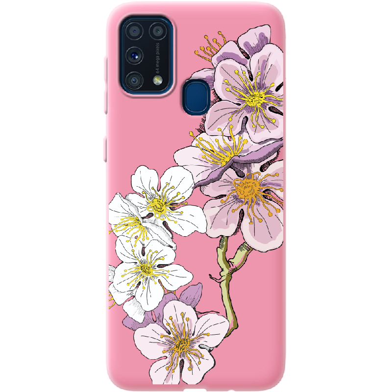 Чехол Boxface Samsung M315 Galaxy M31 Cherry Blossom Розовый силикон (39091-cc4-41818)