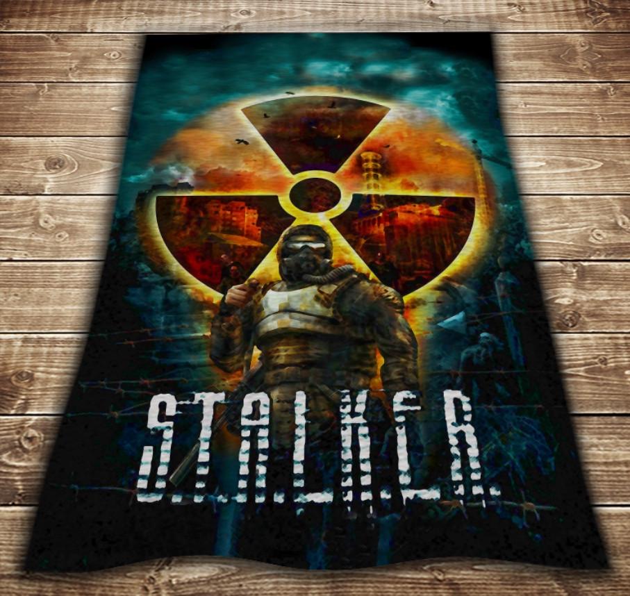 Плед с 3D принтом Сталкер Аномалия 150x200 см (epi_0156)