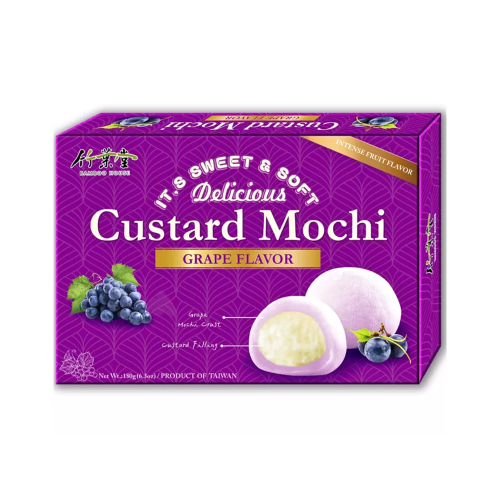 Тістечко моті Bamboo House Gustard Mochi Grape Flavor 180 г