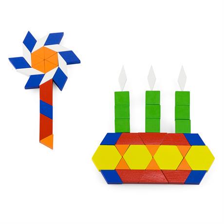 Ігровий набір Viga Toys Кольорова мозаїка (18220) - фото 2 Ігровий набір Viga Toys Кольорова мозаїка (18220) - фото 2