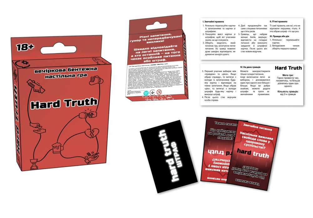 Настільна гра вечіркова Hard Truth 18+ (2272_C) - фото 2