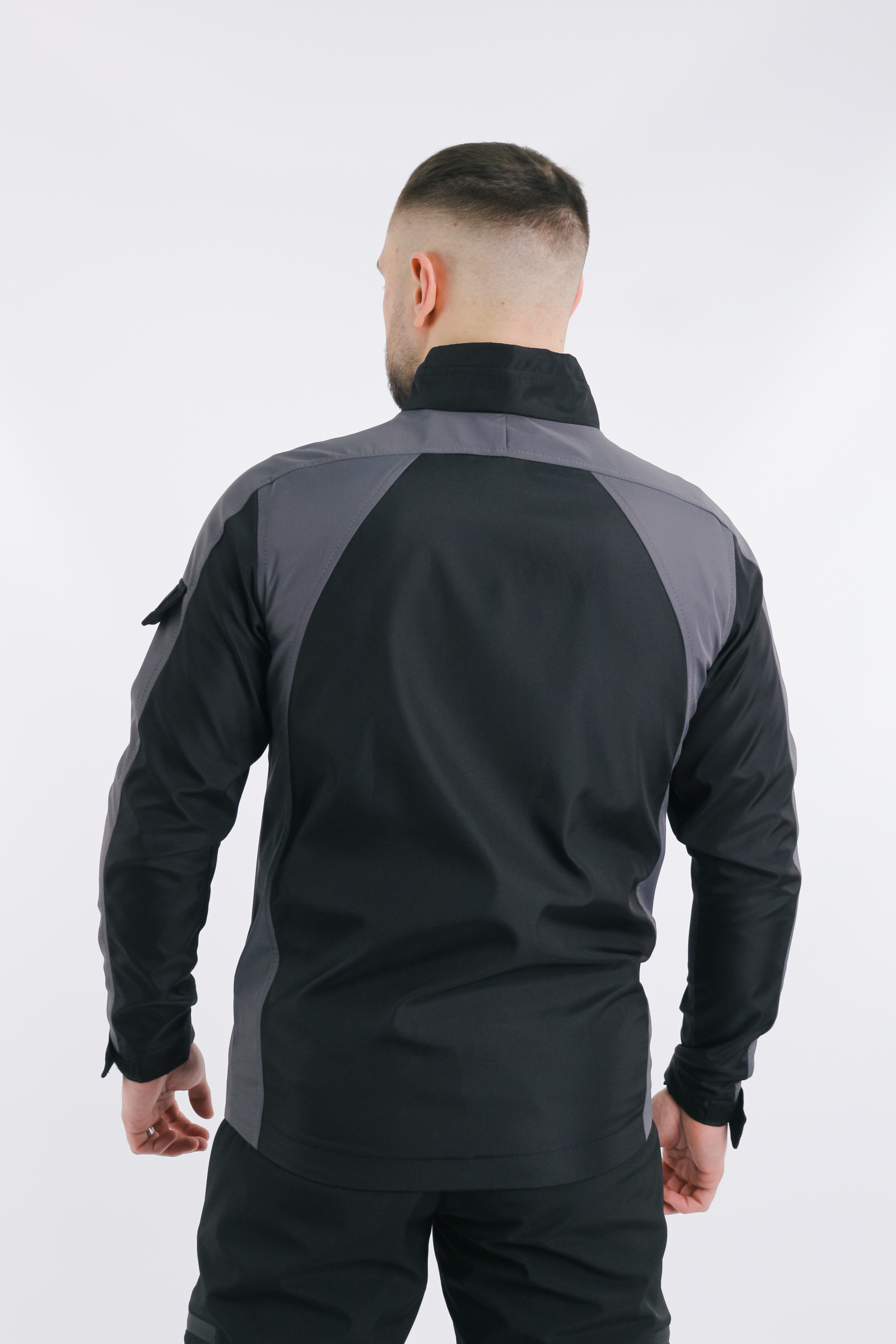 Куртка Intruder Softshell Lite iForce S Черный с серым (1589542223) - фото 5