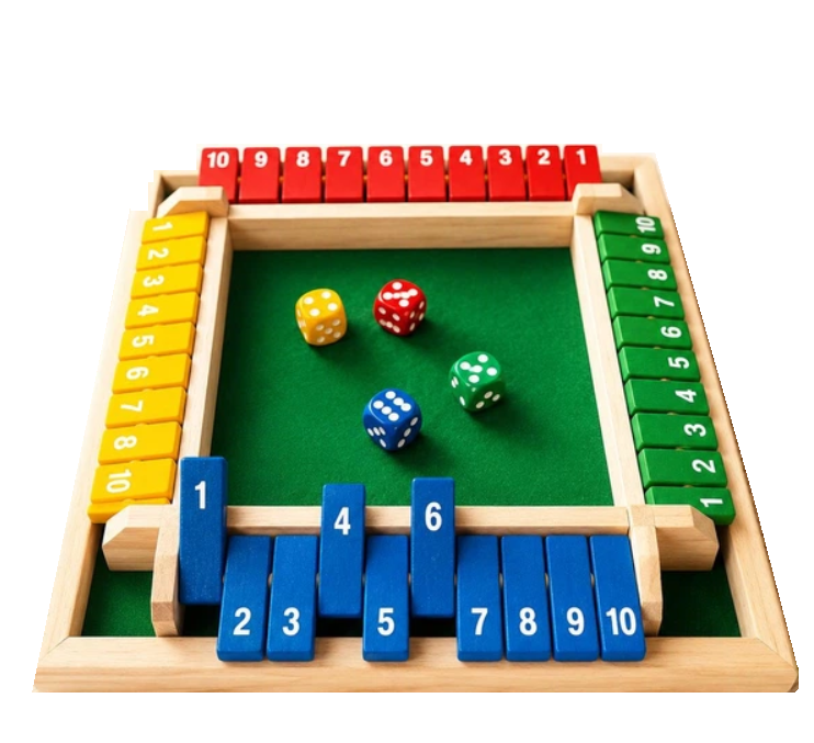 Настольная игра деревянная Shut The Box Закрой Число (STB-001)