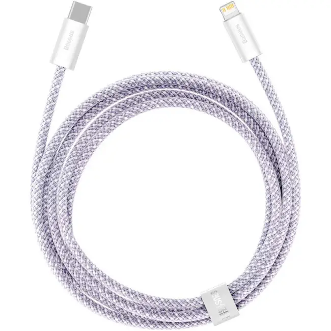 Кабель BASEUS Dynamic 2 Series Fast Charging Cable Type-C to Lightning CALD040305 20W 2 м Purple - фото 5