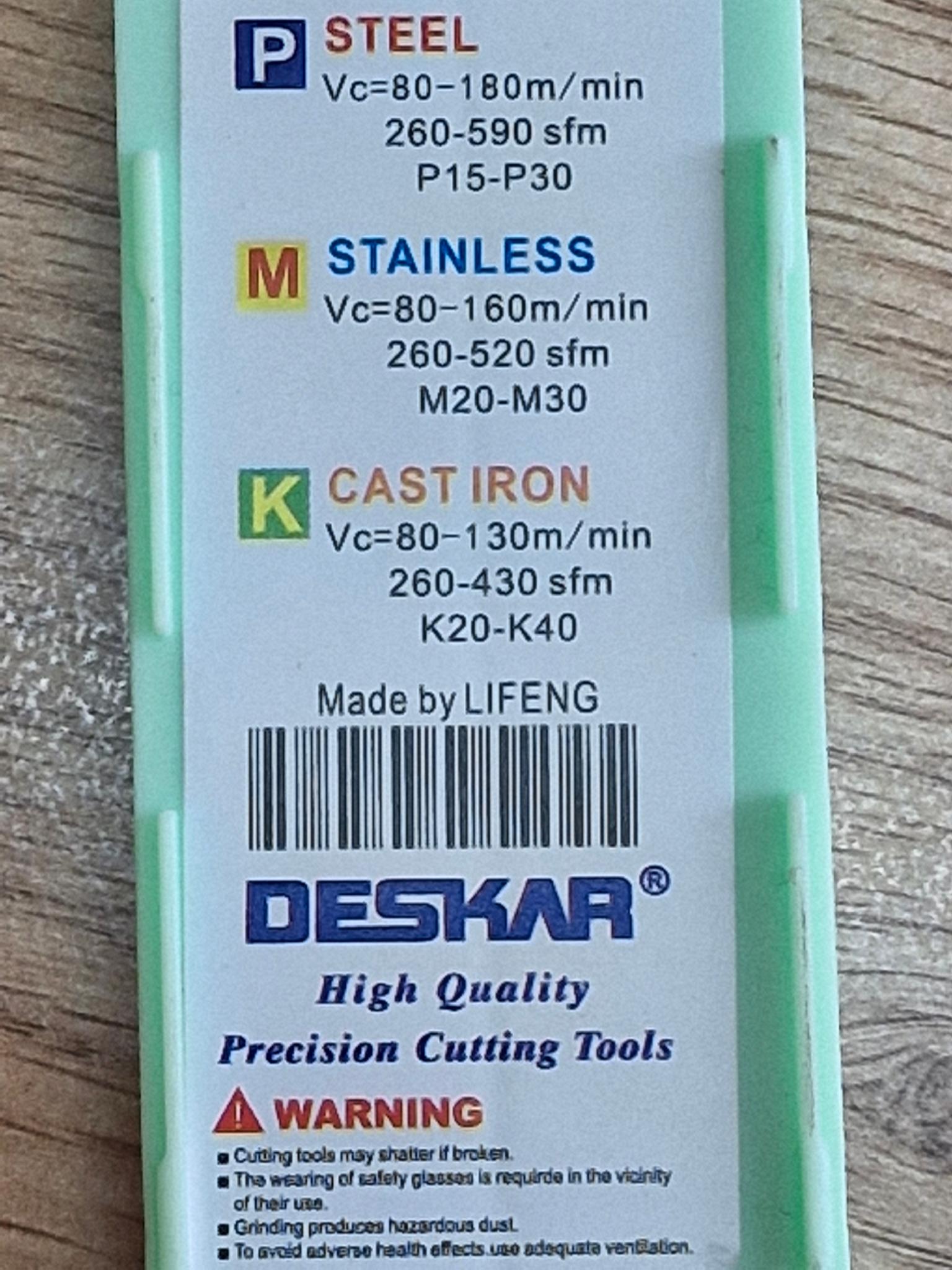 Пластина змінна твердосплавна DES-R CNMG120404-MM LF6118 10 шт. (91099806) - фото 3 Пластина змінна твердосплавна DES-R CNMG120404-MM LF6118 10 шт. (91099806) - фото 3