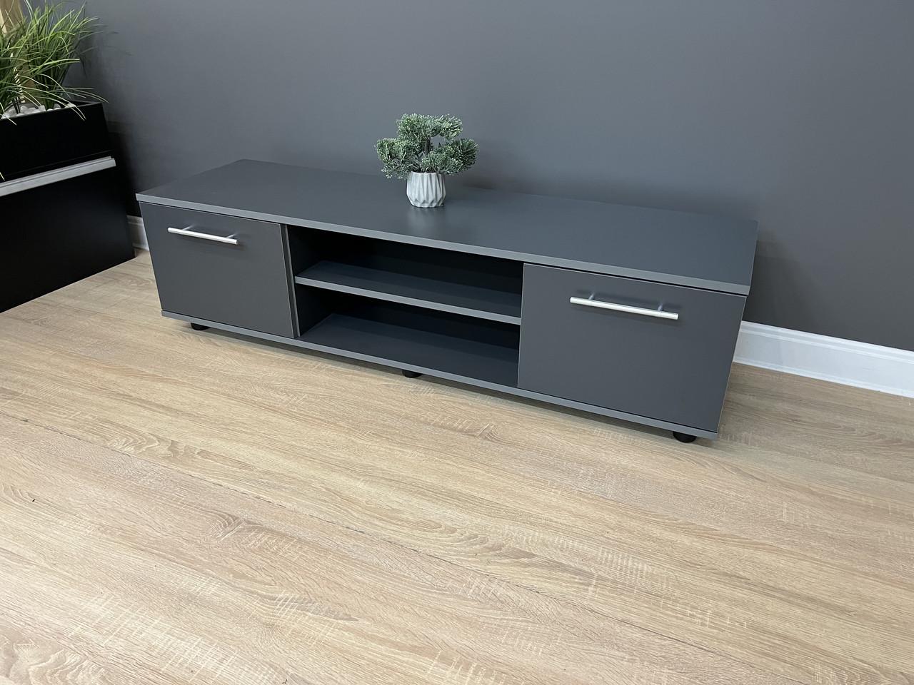 Тумба ТБ смарт 1390х380х400 мм Антрацит - фото 4 Тумба ТБ смарт 1390х380х400 мм Антрацит - фото 4