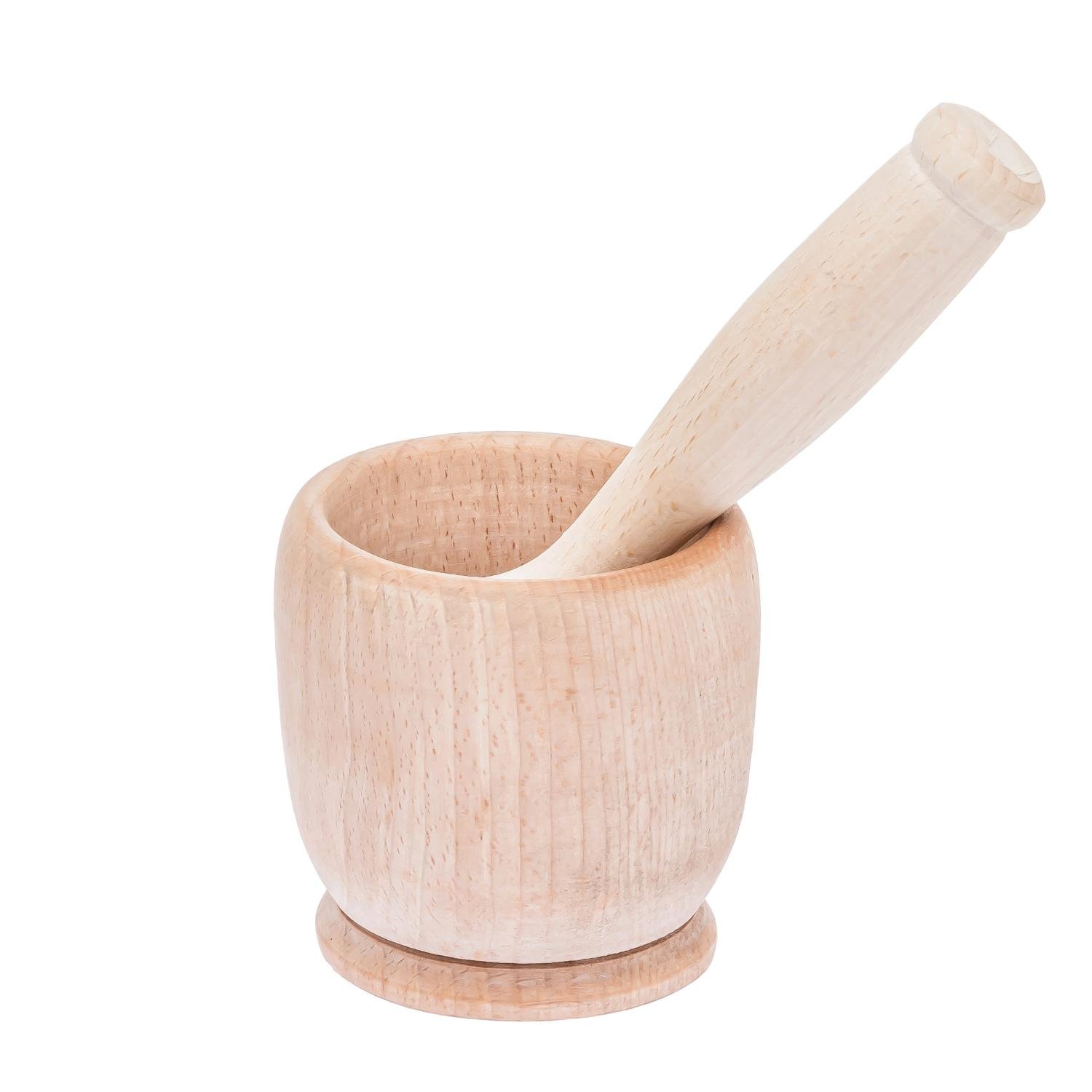 Ступка з товкачиком дерев'яна 9х9 см (87225)