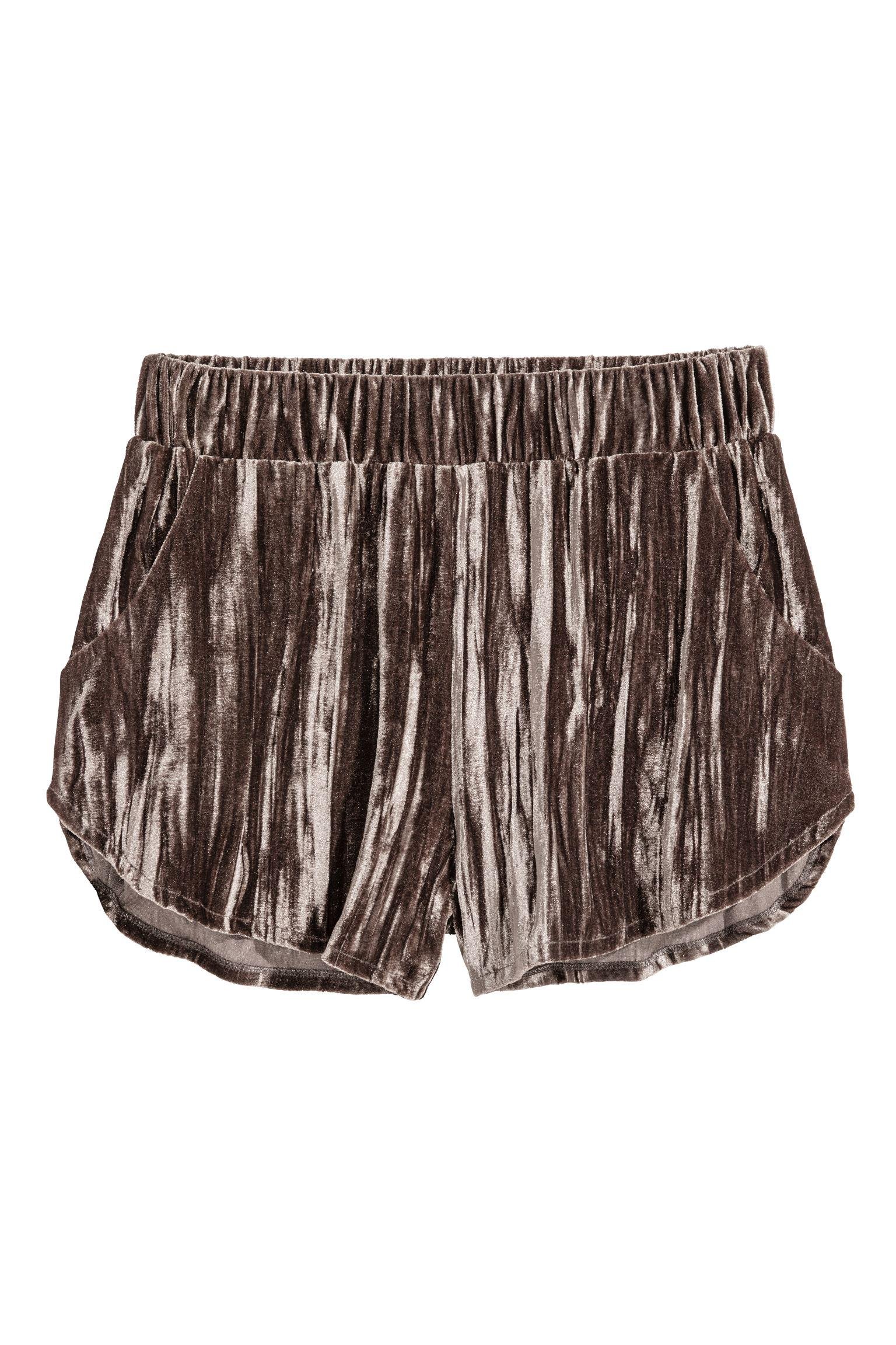 Шорти велюрові р. 36 Темний хакі (5028695dlog)