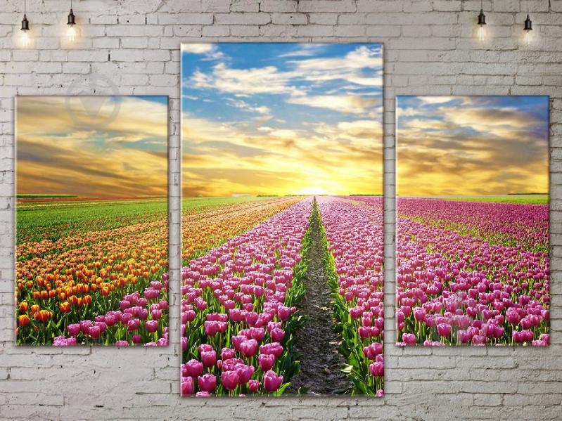Модульная картина Тюльпаны ADNA0112 размер 120 х 180 см