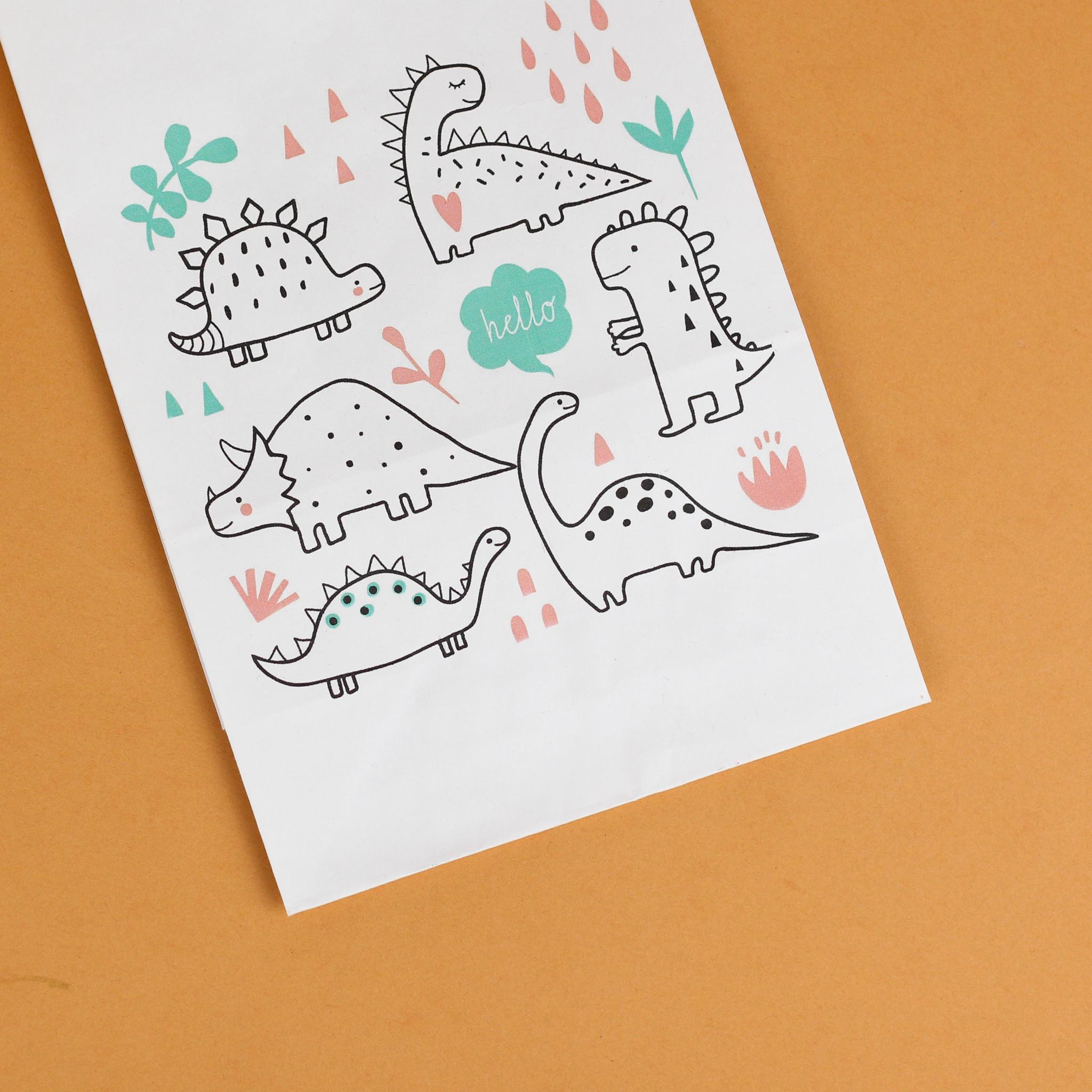 Пакет подарунковий з малюнком Динозаври 150х90х240 мм 20 шт. - фото 3 Пакет подарунковий з малюнком Динозаври 150х90х240 мм 20 шт. - фото 3