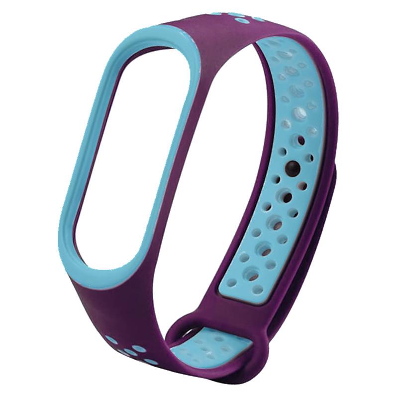 Ремешок для фитнес браслета Mi Band 5/6 Sport Band Nike Violet/Blue (29caa1-3075)