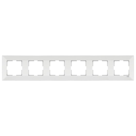 Рамка для розетки Viko Meridian 6-м Белый (90979006-WH)