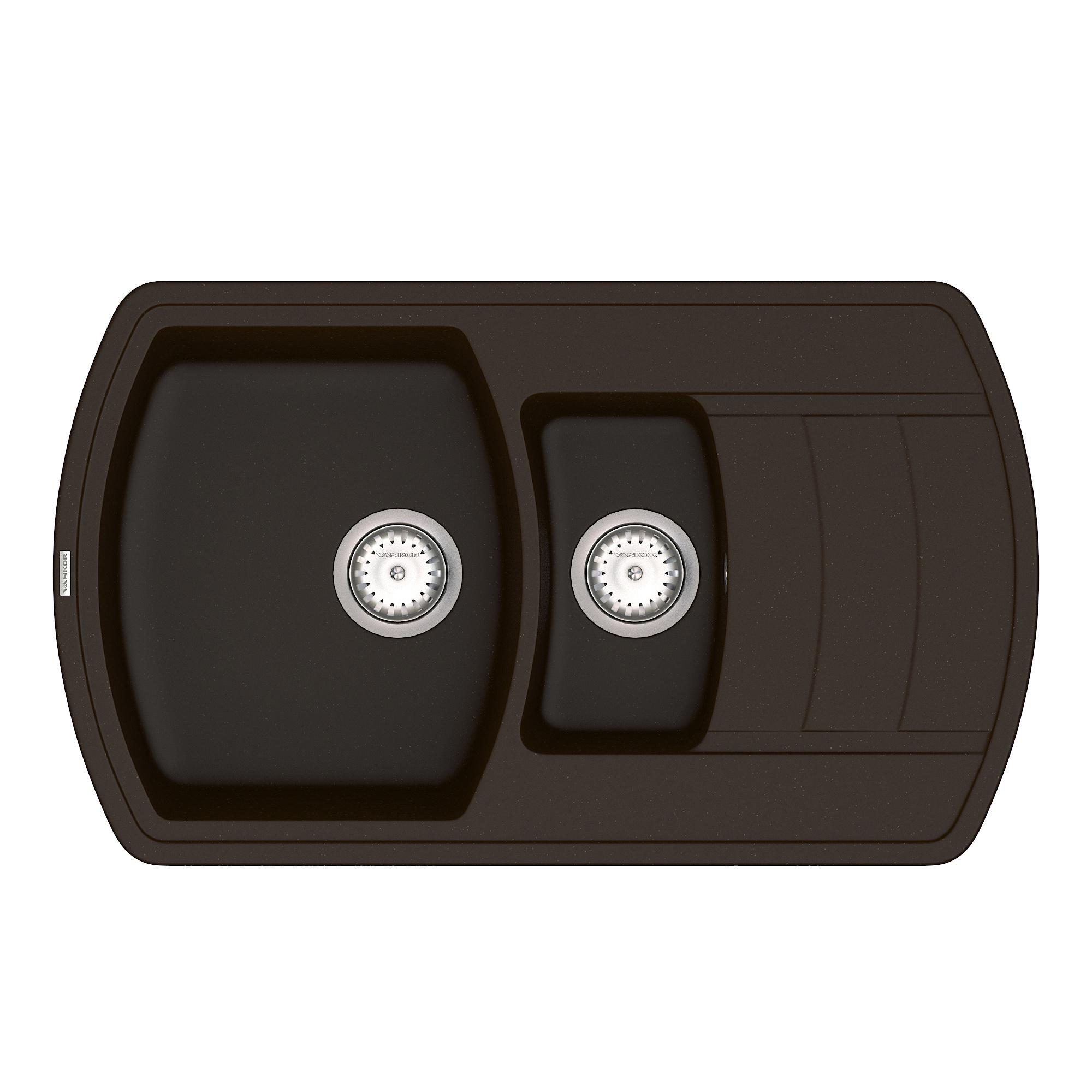 Мойка для кухни Vankor Norton NMP 04.86 + сифон Vankor Chocolate (74901)