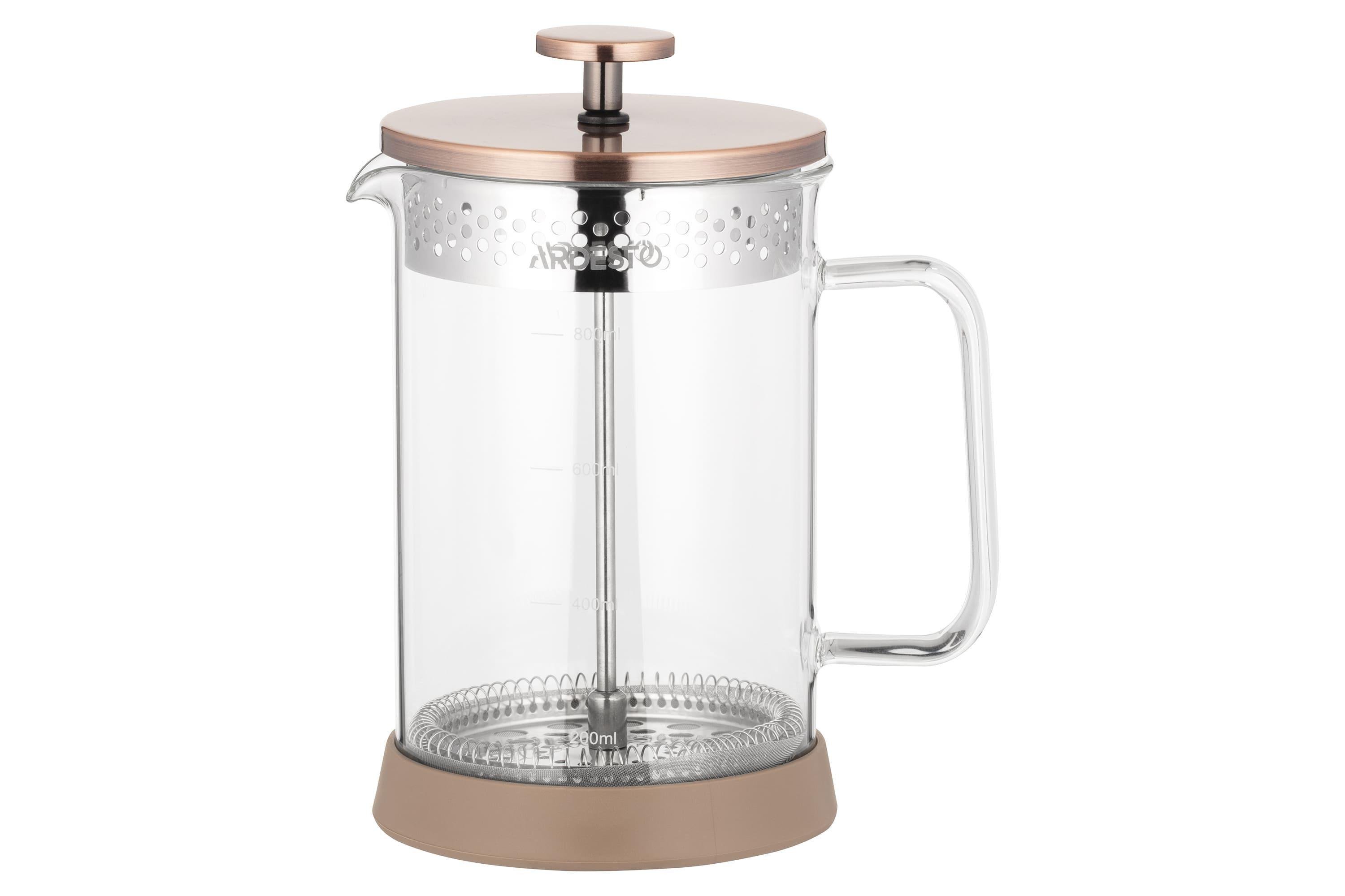 Френч-пресс Ardesto Gemini нержавеющая сталь/стекло 800 мл (30322667)