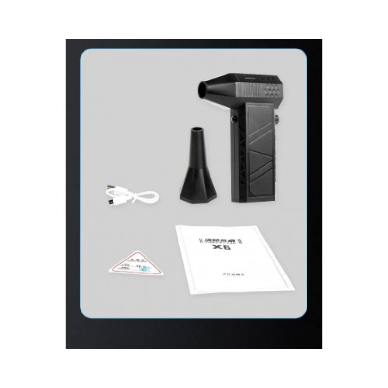 Турбовентилятор автомобильный аккумуляторный 130000 RPM 8000 mAh 52 м/с (25880191) - фото 3