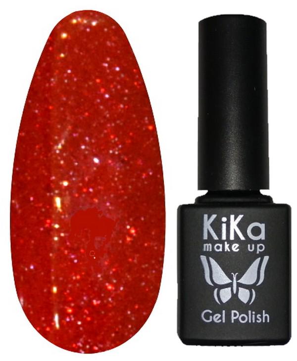 Гель-лак Kika №111 с блестками 8,5 мл Красный (KGP-111)