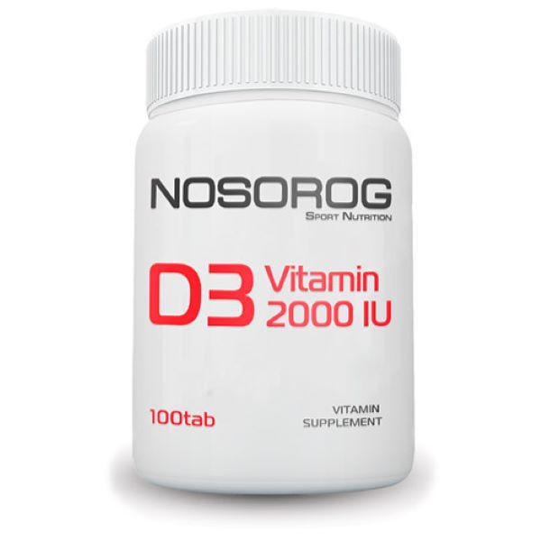 Витамин D3 Nosorog Nutrition Vitamin D3 2000 IU 100 таб