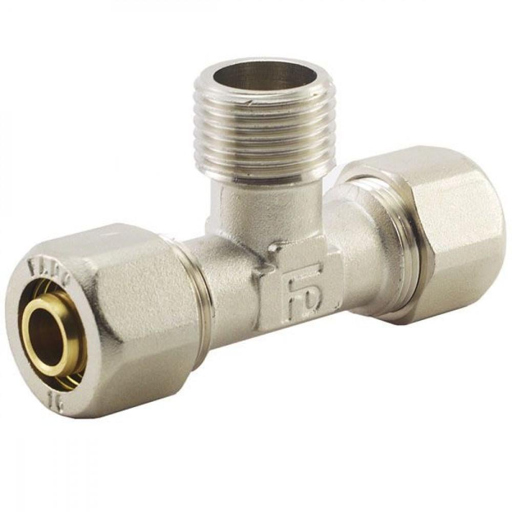 Трійник обтискний з переходом на зовнішню різьбу FADO S.r.l COMPRESS 32x3/4''x32 мм RFT26 (260078889)