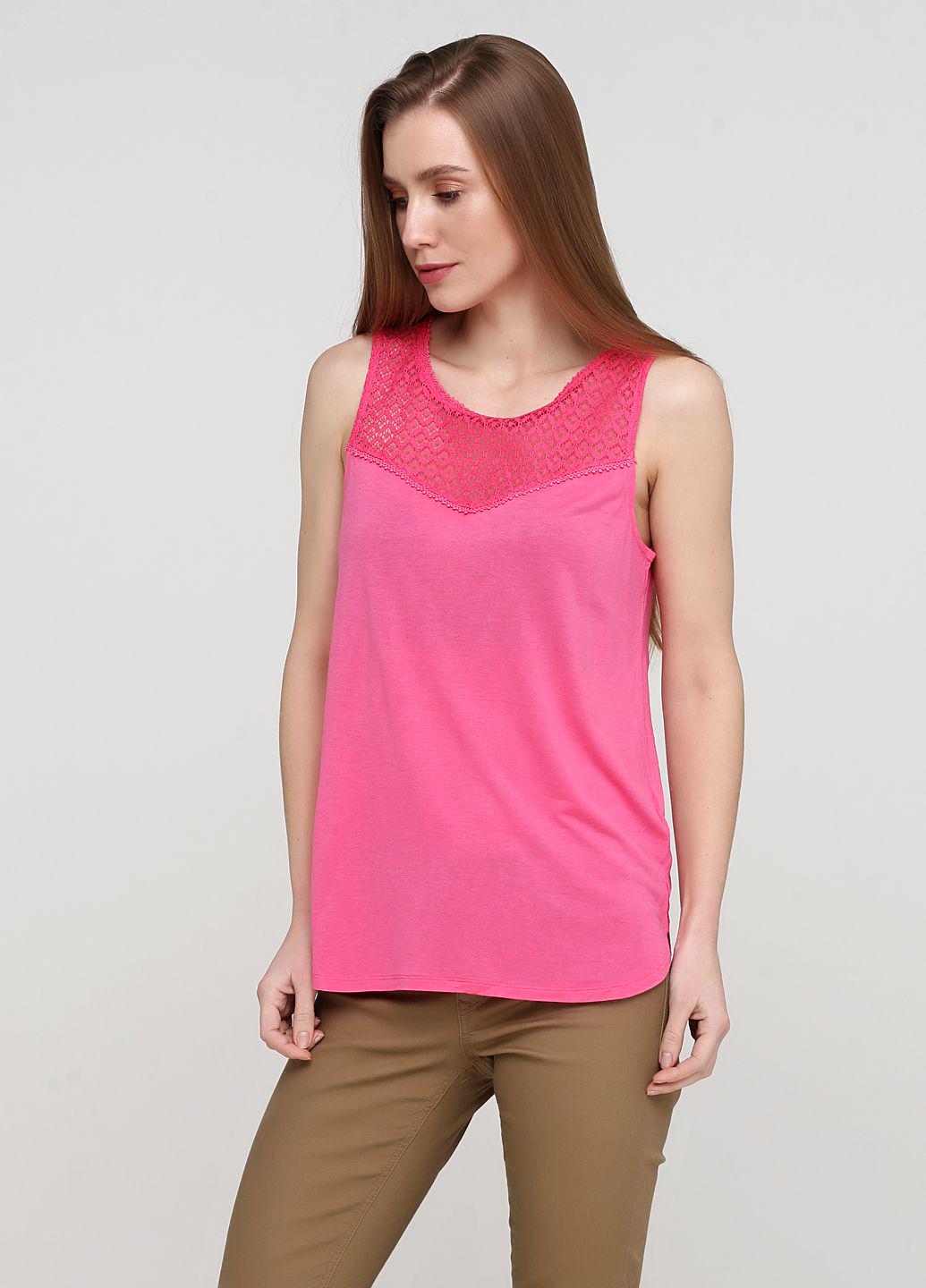 Майка женская с кружевом S Розовый (4589195RP1)