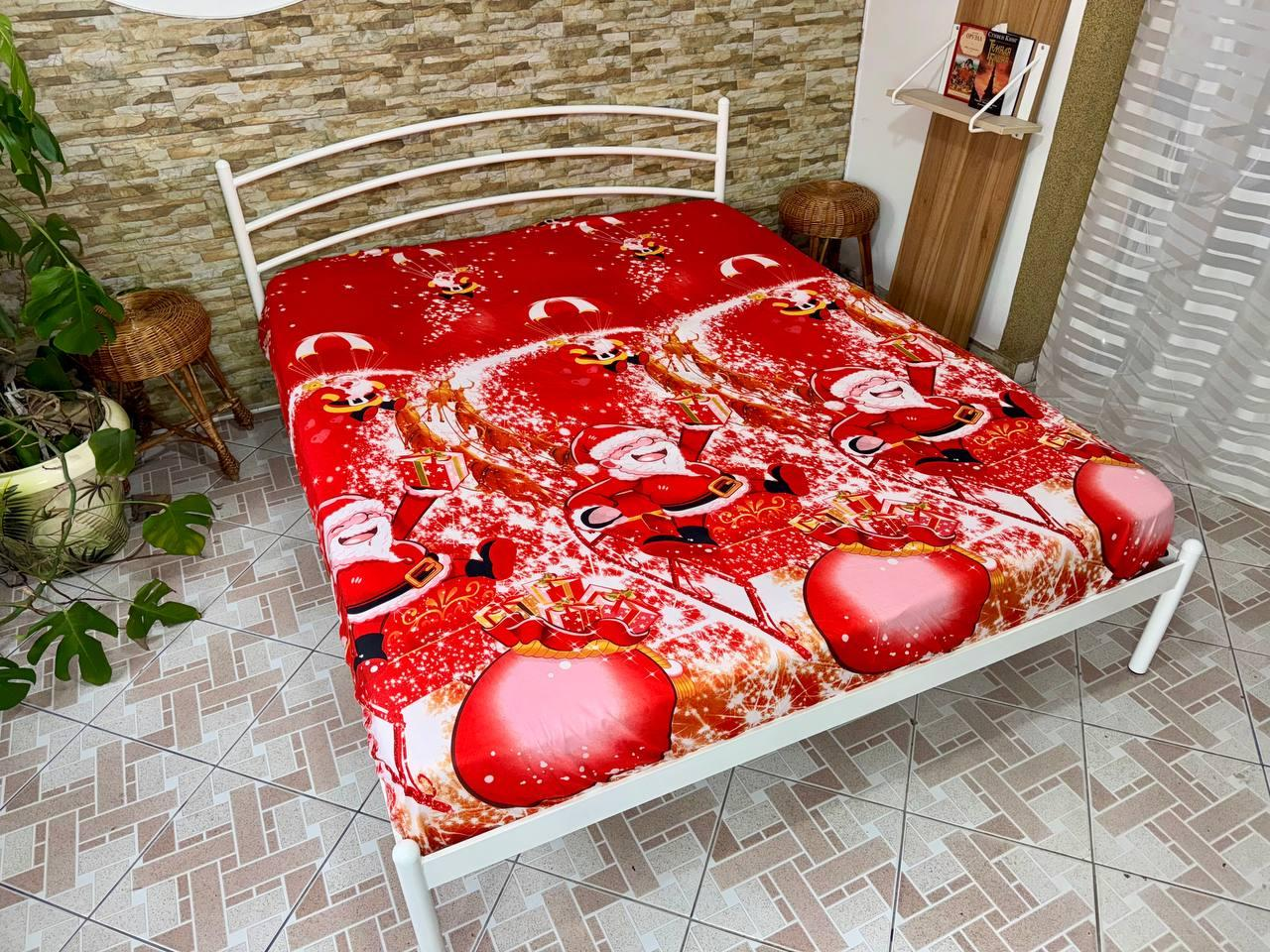 Простынь на резинке Новогодняя из сатина 180х200 см (S-NY-1/WP/x180) - фото 3 Простынь на резинке Новогодняя из сатина 180х200 см (S-NY-1/WP/x180) - фото 3