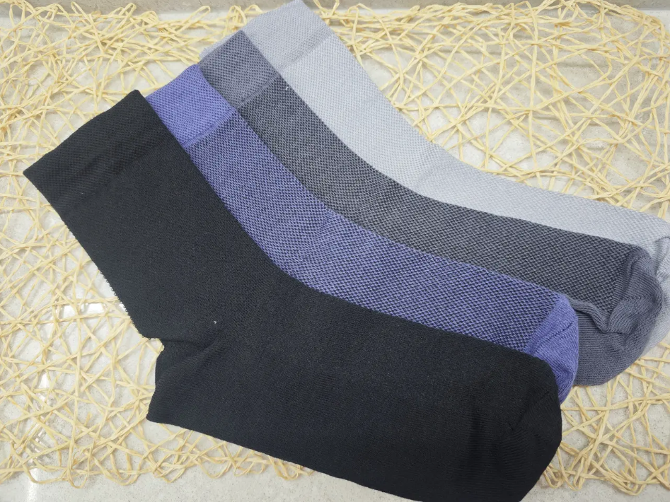 Набор носков мужских King Cotton летние 39-42 г. 4 пары Синий/Серый/Светло-серый/Черный (595S Mix-125)