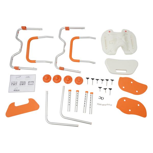 Сиденье для душа алюминиевый сплав 125 кг современный дизайн с регулировкой высоты 39-49 см Оранжевый - фото 10 Сиденье для душа алюминиевый сплав 125 кг современный дизайн с регулировкой высоты 39-49 см Оранжевый - фото 10