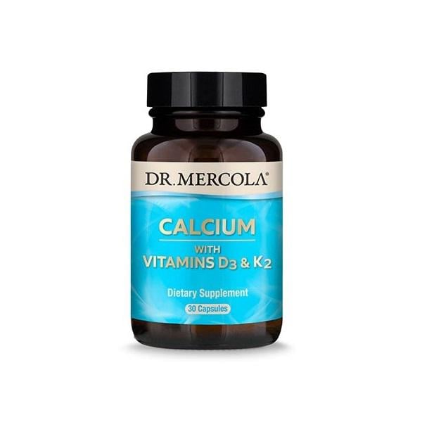 Комплекс витаминно-минеральный Dr. Mercola Calcium with Vitamins D3 & K2 30 капс. (000021390)