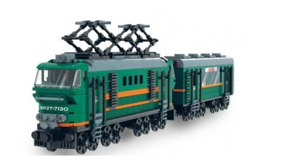 Конструктор Iblock Транспорт Поезд 1158 дет.