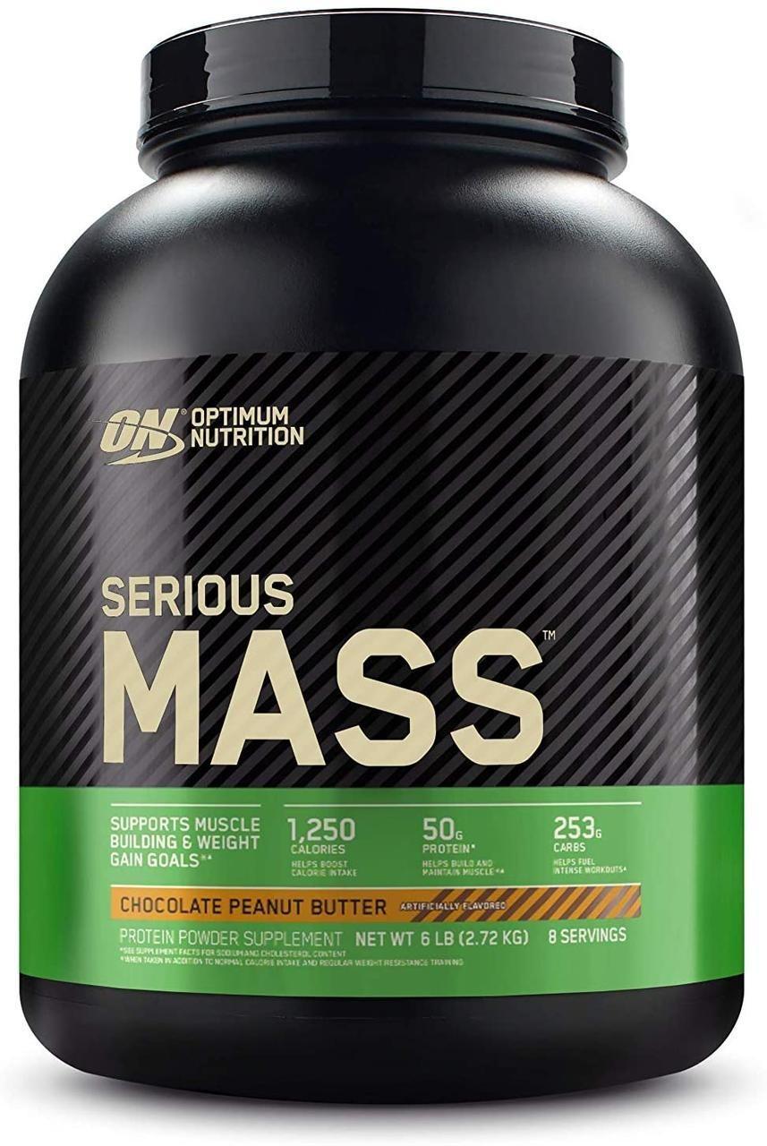 Гейнер Optimum Nutrition Serious Mass Шоколад - Арахисовая паста 2,72 кг
