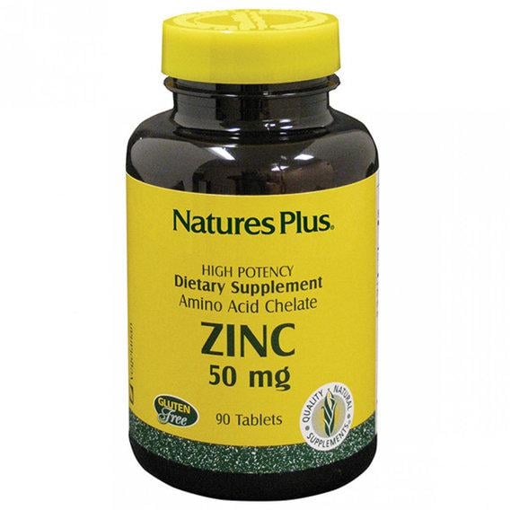 Мікроелемент Цинк Nature's Plus Zinc 50 мг 90 Tabs