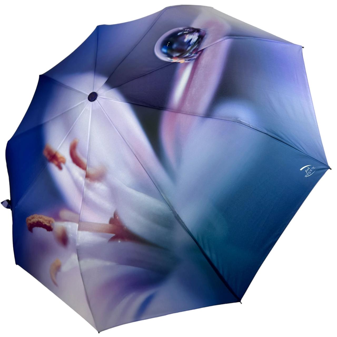 Зонт женский полуавтомат Frei Regen с цветочным принтом 9 спиц Синий (09085-2) Зонт женский полуавтомат Frei Regen с цветочным принтом 9 спиц Синий (09085-2)