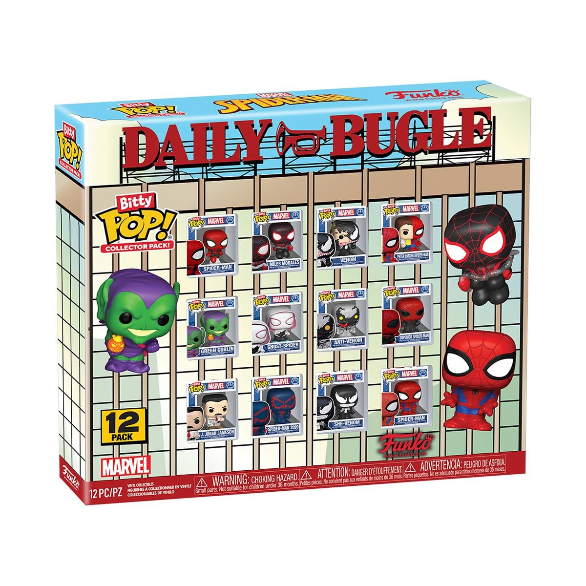 Набор детских игровых фигурок Funko Bitty Pop Marvel Человек-паук 2,3 см шт. (88985)