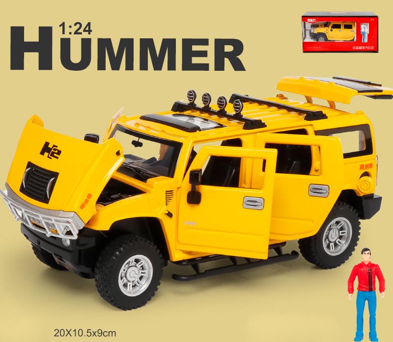 ᐉ Игрушечная машинка Hummer H2 из металла звук мотора/свет фар 1