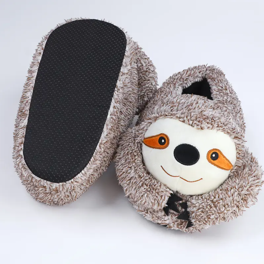 Тапочки игрушки мягкие и теплые домашние в виде Ленивца р. 39-40 - фото 6 Тапочки игрушки мягкие и теплые домашние в виде Ленивца р. 39-40 - фото 6