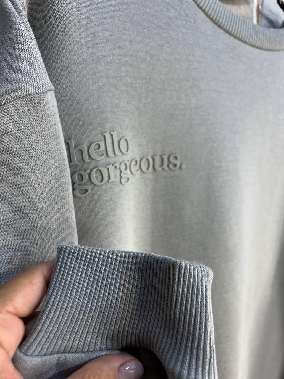 Свитшот женский PEPPER MINT 24-15 оверсайз удлиненный утепленный флис M Серый (962) - фото 5 Свитшот женский PEPPER MINT 24-15 оверсайз удлиненный утепленный флис M Серый (962) - фото 5