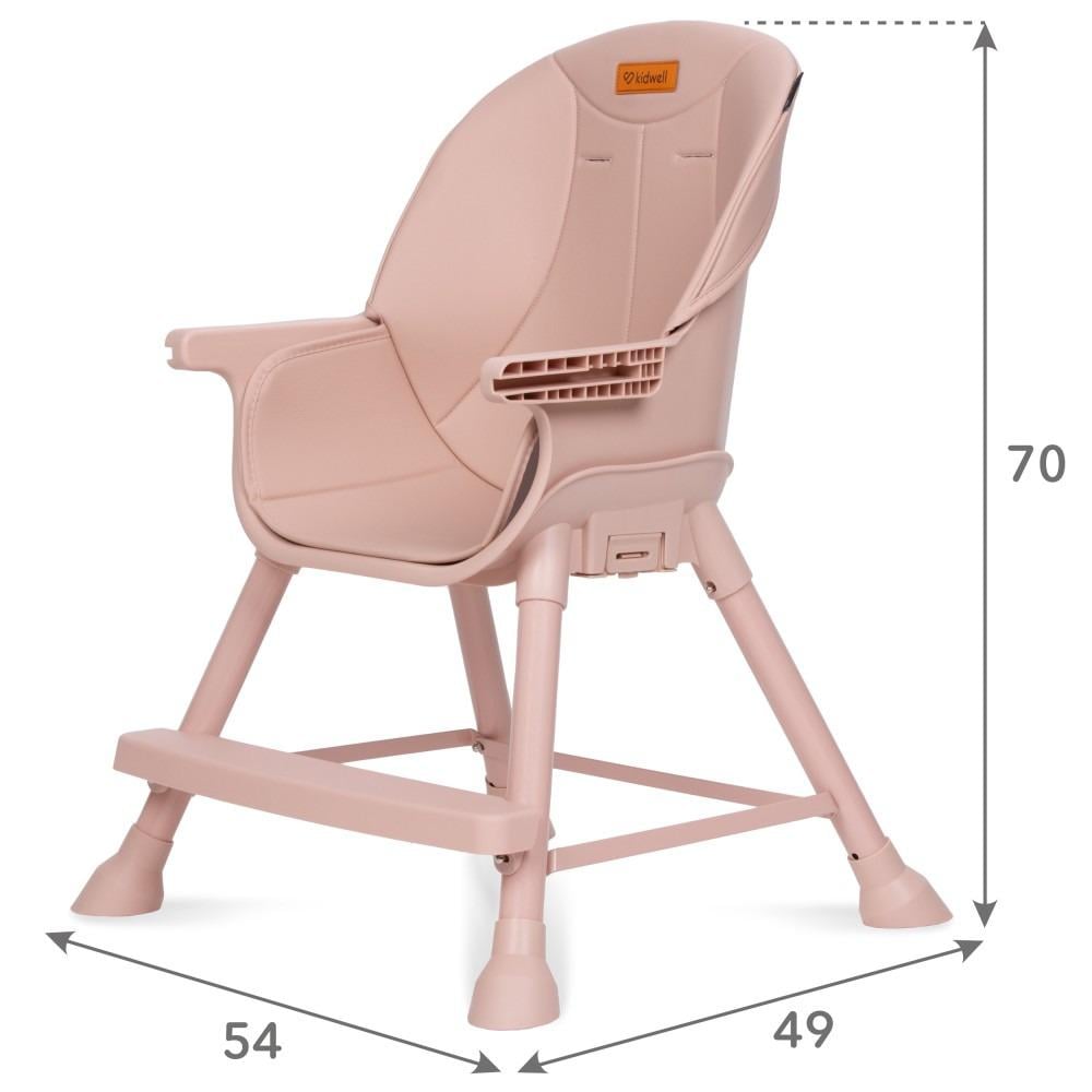 Стілець для годування Kidwell Eatan трансформер 90x70x72 см Рожевий (KEP) - фото 5