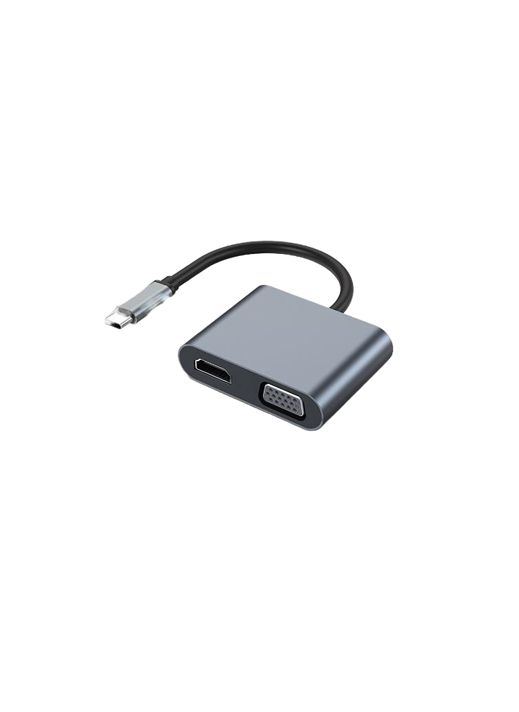 Хаб USB 4в1 для макбука/телефона DP Type C 4k HDMI-PD-USB C-USB 3.0