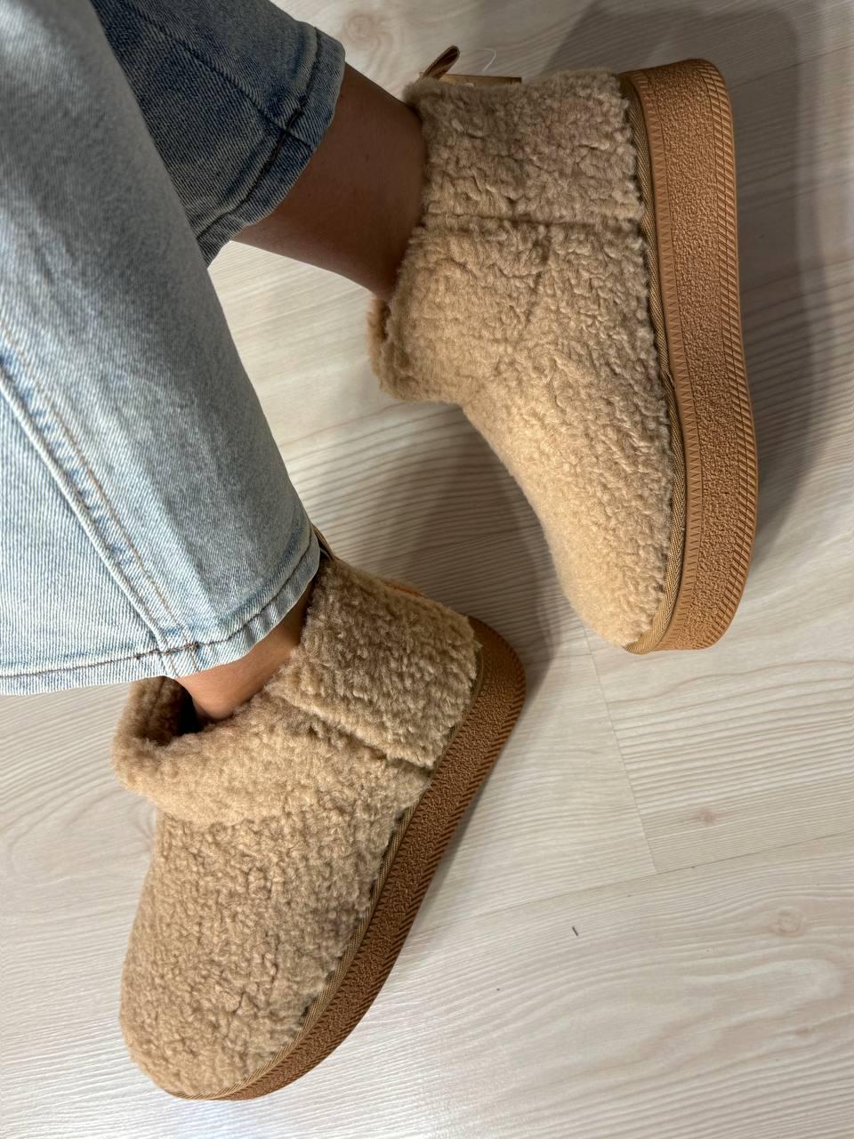 Уггі жіночі Hengji 37-2 з хутром тедді на платформі р. 38 Бежевий (4977) - фото 5 Уггі жіночі Hengji 37-2 з хутром тедді на платформі р. 38 Бежевий (4977) - фото 5