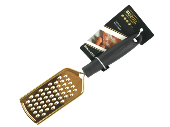 Терка из нержавеющей стали 23,5х5,2 см Золотой - фото 3 Терка из нержавеющей стали 23,5х5,2 см Золотой - фото 3