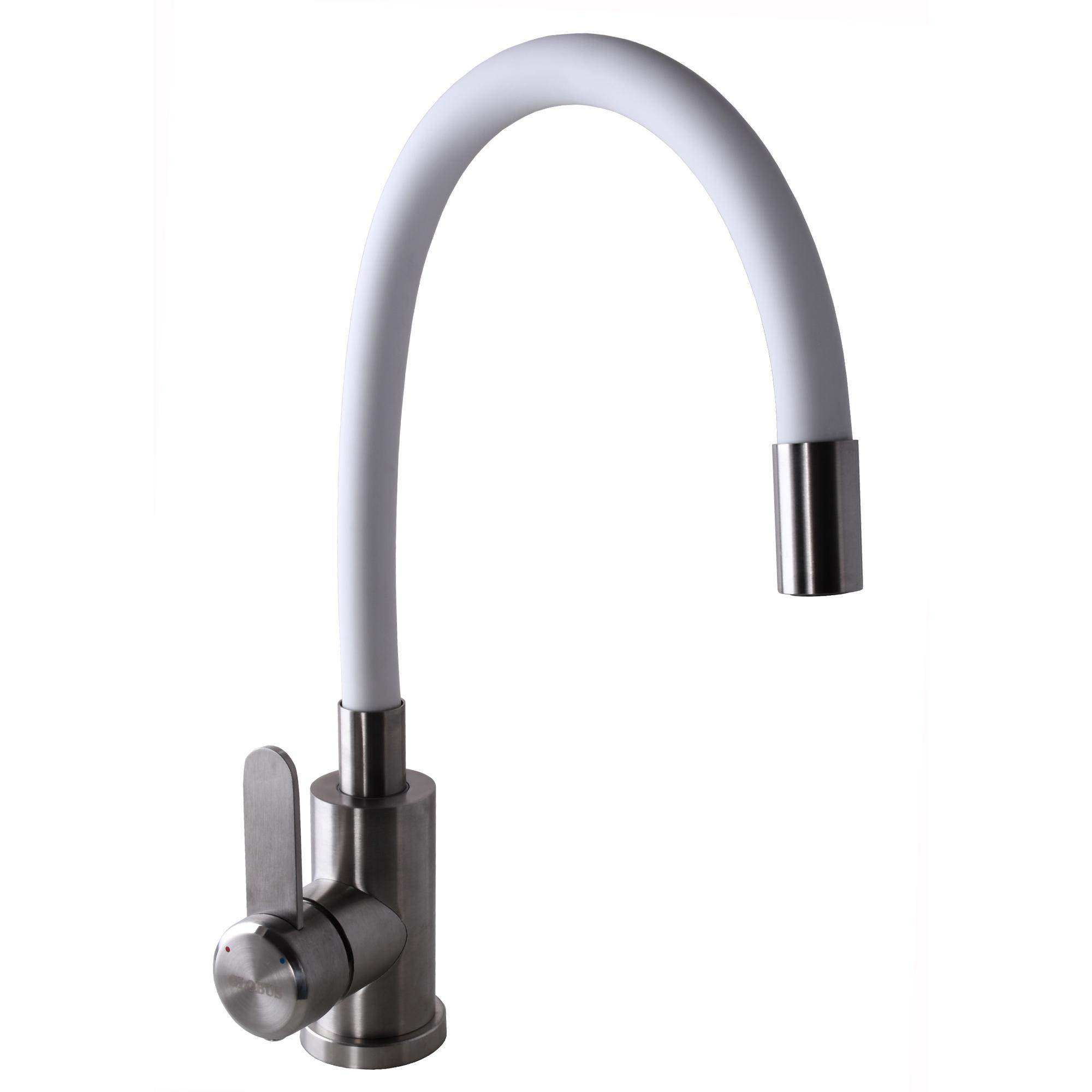 Смеситель для кухни Globus Lux WIEN SUS2-203SW 000020058 с гибким изливом Белый (108430) Смеситель для кухни Globus Lux WIEN SUS2-203SW 000020058 с гибким изливом Белый (108430)