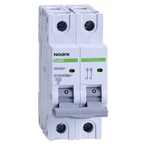 Автоматический выключатель NOARK Ex9BS C 2P 25A 4,5 kA (28679822)