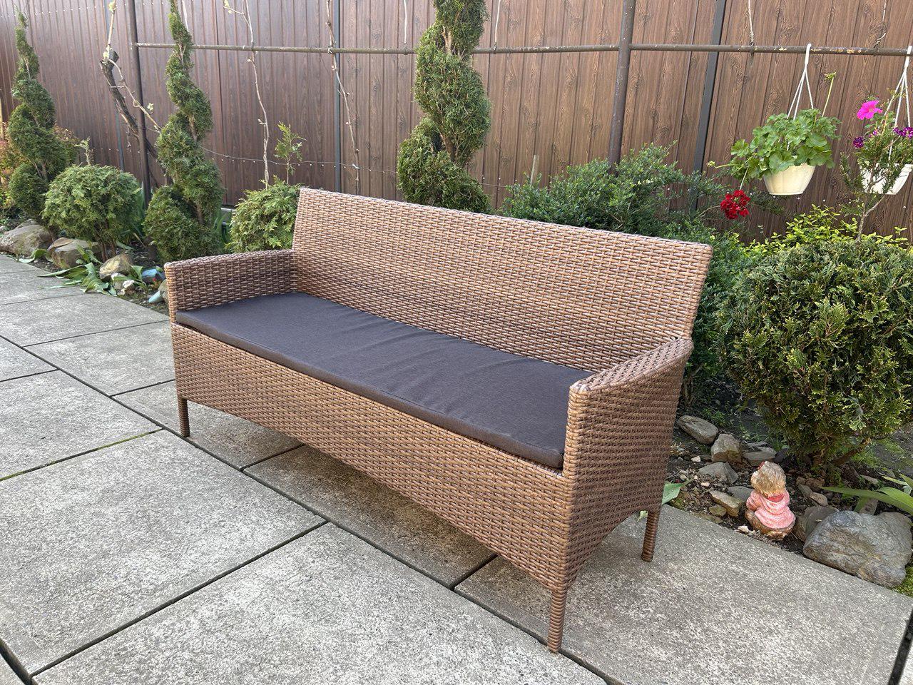 Диван ротанговый уличный Сімейний Затишок 155х52 см - фото 6 Диван ротанговый уличный Сімейний Затишок 155х52 см - фото 6