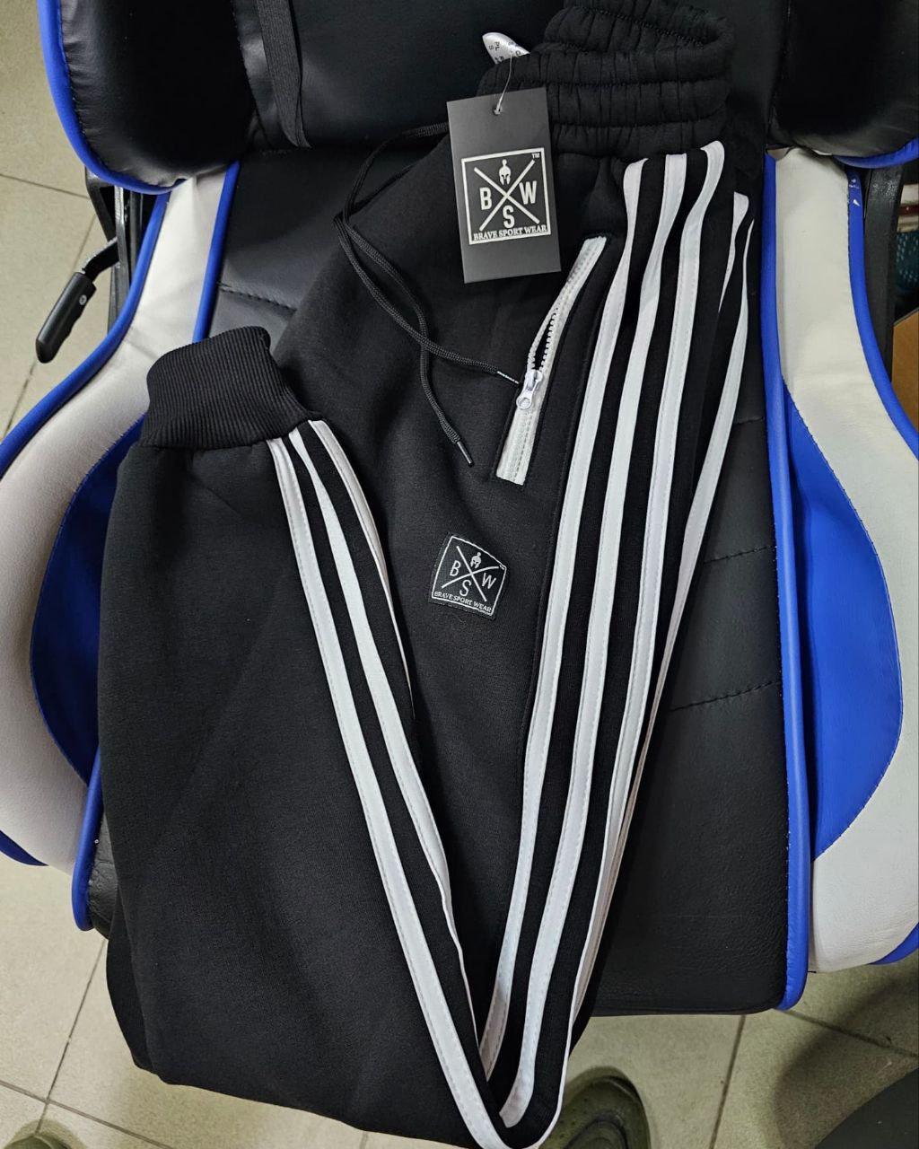 Брюки мужские Полосы тонкие р.XL Черный (23876418) - фото 2