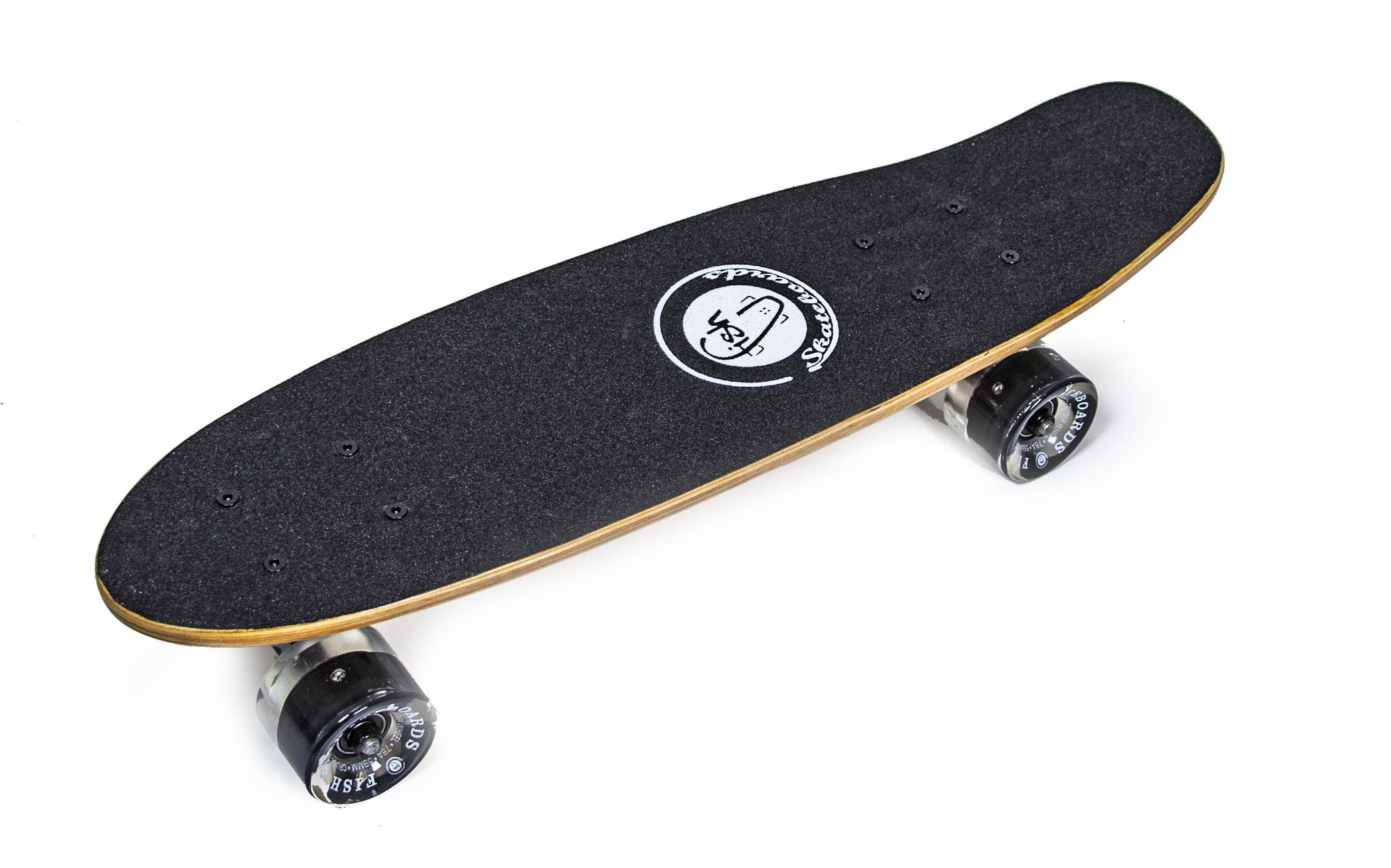 Пенниборд колеса с подсветкой Fish Wood (1240105524)