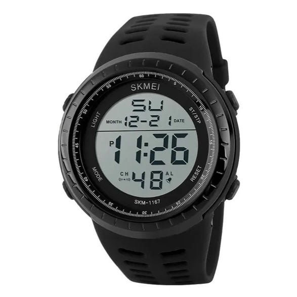 Годинник наручний чоловічий Skmei 1167BK Black (tf4636)