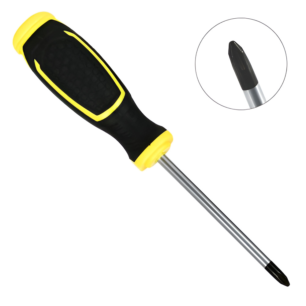 Викрутка хрестова Stenson R32170-100 100/210 мм Чорний з жовтим (26075014) - фото 2 Викрутка хрестова Stenson R32170-100 100/210 мм Чорний з жовтим (26075014) - фото 2