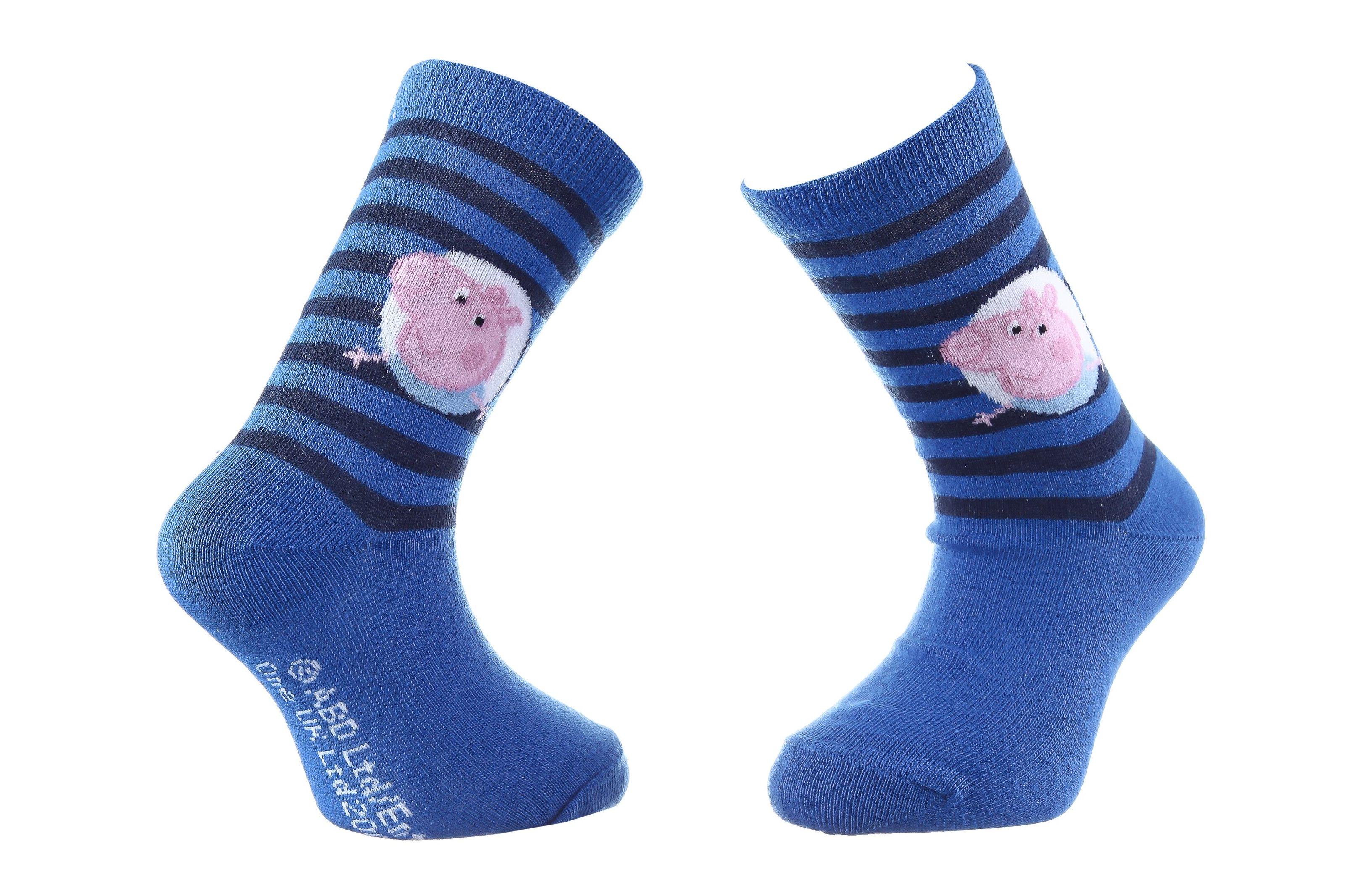 Носки Peppa Pig George And Stripes р. 19-22 Blue (43849551-3)