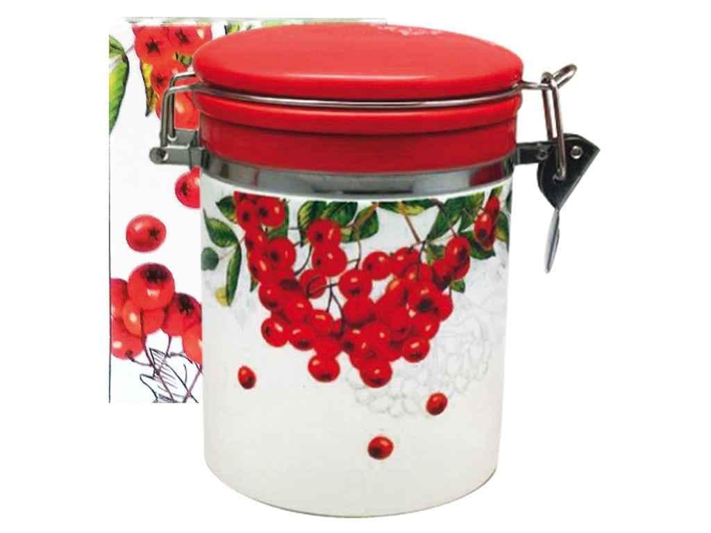 Банка для сыпучих SNT 629-14 Калина красная 9,5 см h 11 см 750 мл (756540)