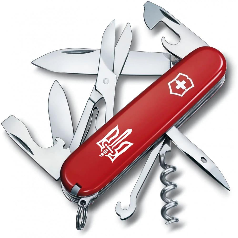 Мультитул Victorinox Climber Ukraine 1.3703 Трезубец ОУН Красный/Белый (58-79-Vx13703_T0300u) Мультитул Victorinox Climber Ukraine 1.3703 Трезубец ОУН Красный/Белый (58-79-Vx13703_T0300u)